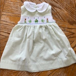 3 month Petit Ami hand smocked with embroidery EUC